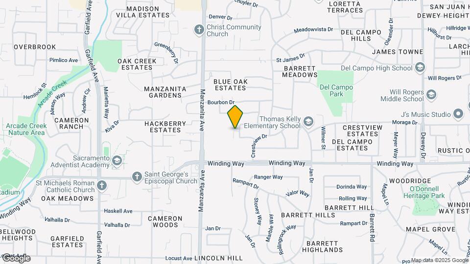 6027 Northcrest Cir Map and Location Details