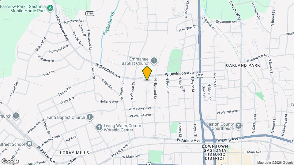 615 W Davidson Ave Map and Location Details