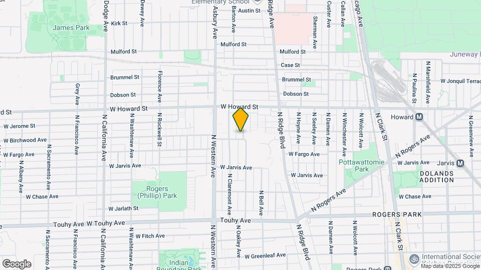 7506 N Oakley Ave Map and Location Details
