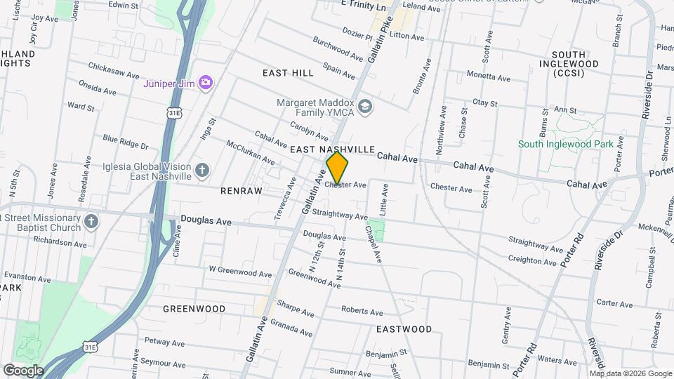 1110 Chester Ave Mapa y Detalles de la Ubicación