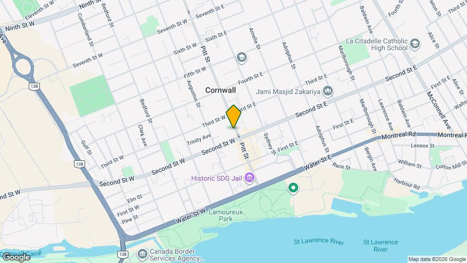 210 Pitt St Map and Location Details