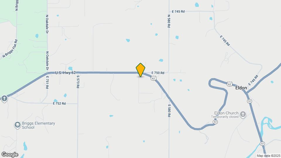 17022 S 579 Rd Map and Location Details