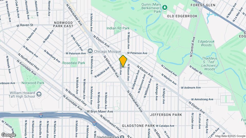 5855 N Austin Ave Mapa y Detalles de la Ubicación