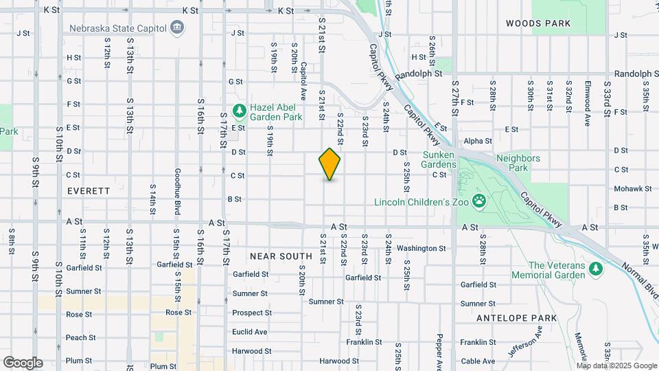 1224 S 21st St Mapa y Detalles de la Ubicación