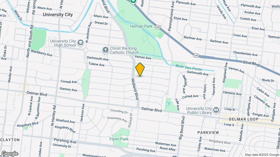 7142 Amherst Ave Mapa y Detalles de la Ubicación