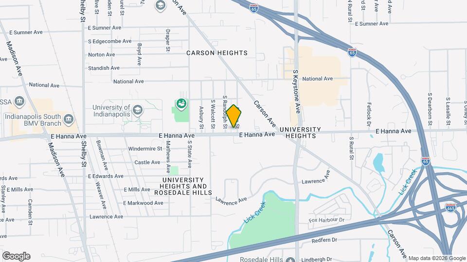 3936 Aurora St Map and Location Details