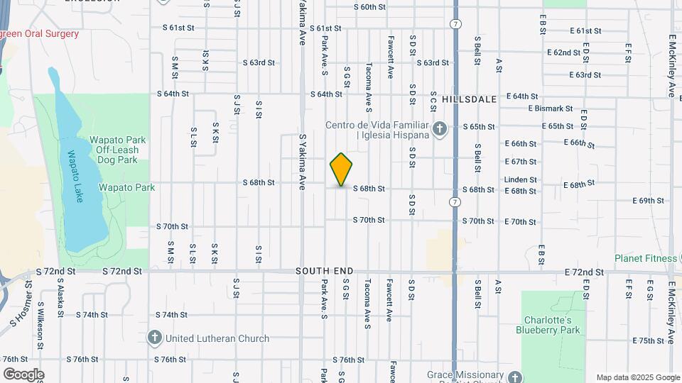 6802 S G St Map and Location Details
