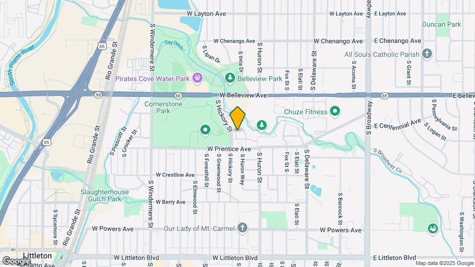 5250 S Huron Way, Unit 1-204 Map and Location Details