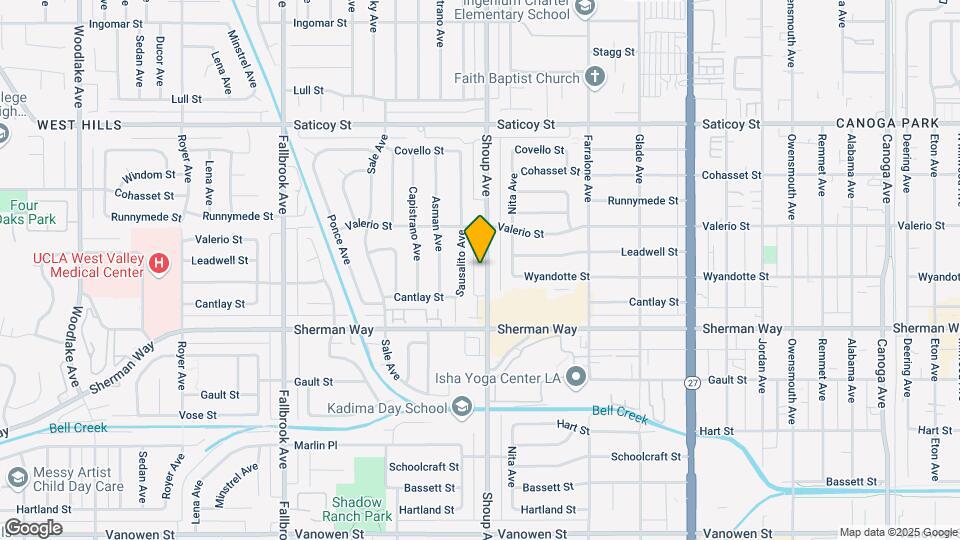 7311 Shoup Ave Mapa y Detalles de la Ubicación