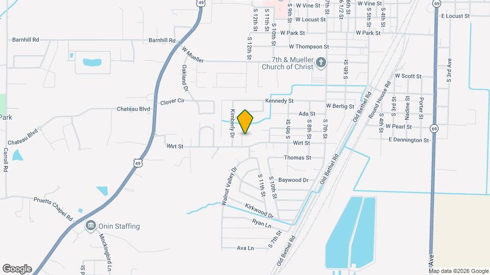 1405 S 12th St Map and Location Details