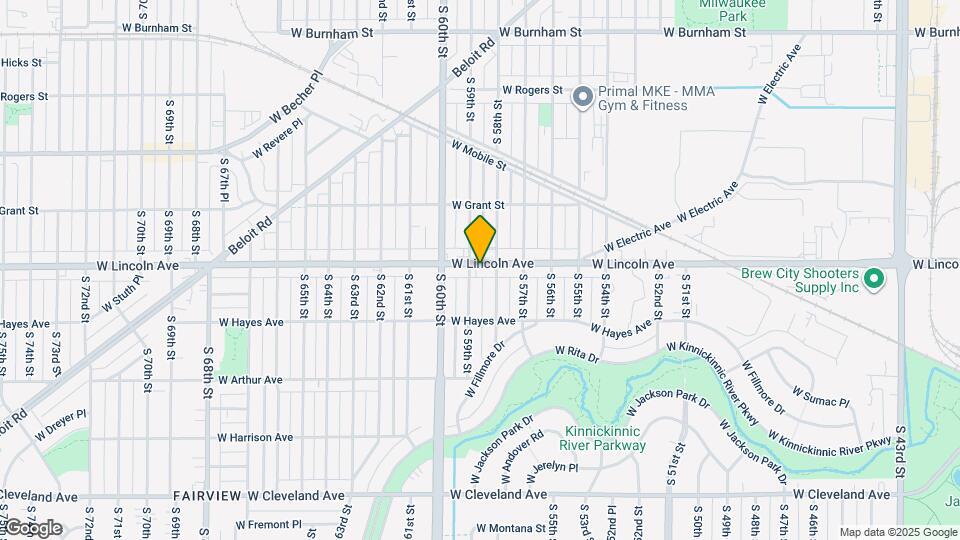 5821 W Lincoln Ave Mapa y Detalles de la Ubicación