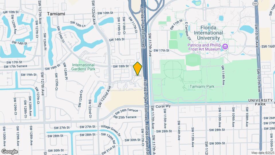 11780 SW 18th St Map and Location Details