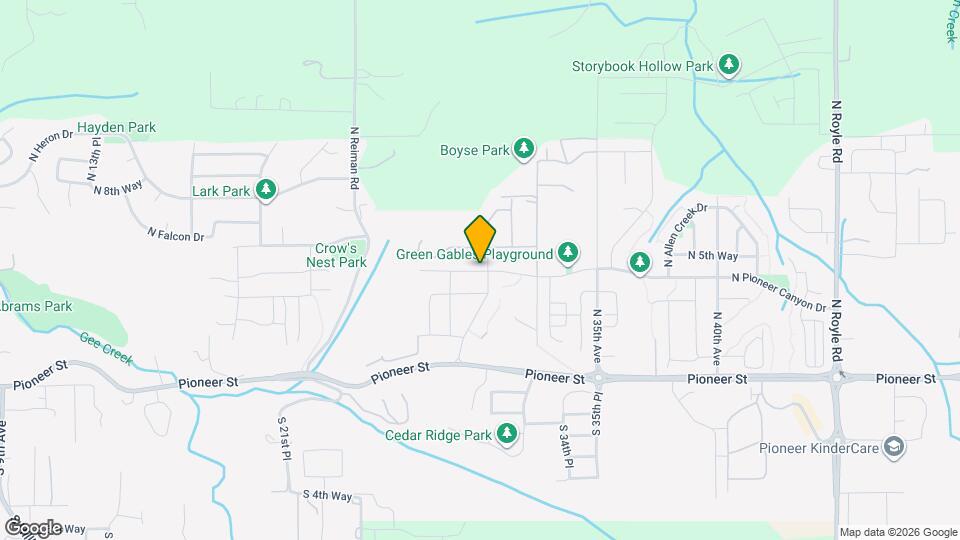 2905 N Pioneer Canyon Dr Map and Location Details