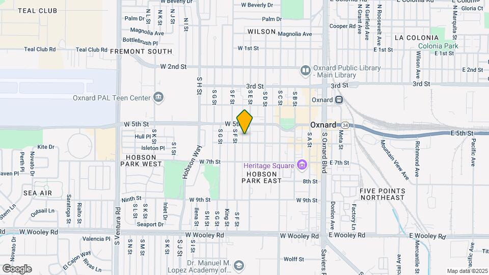 545 S E St Map and Location Details