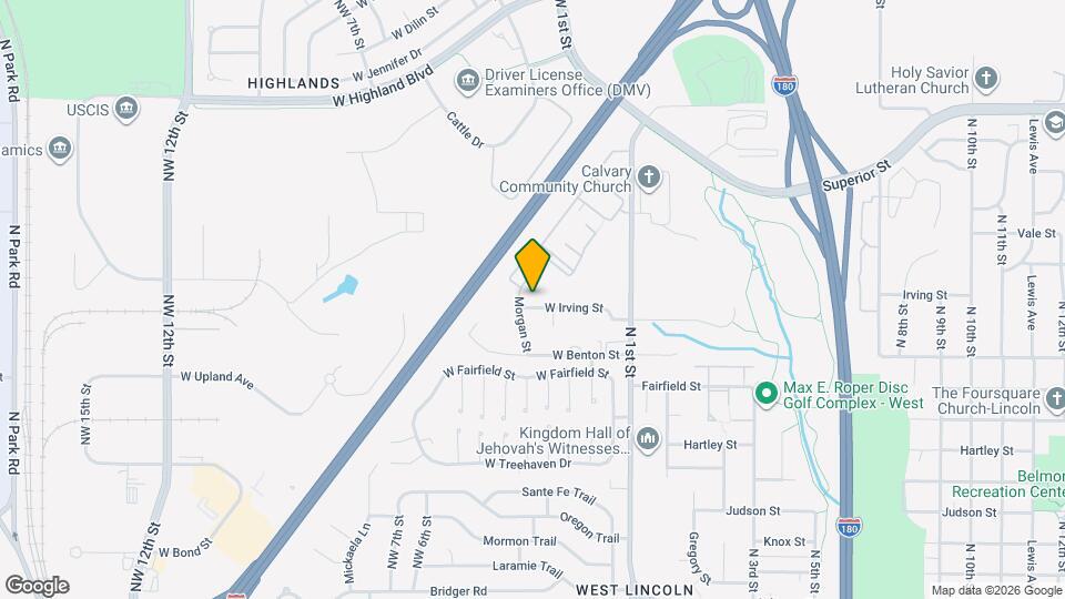 338 W Irving St Map and Location Details