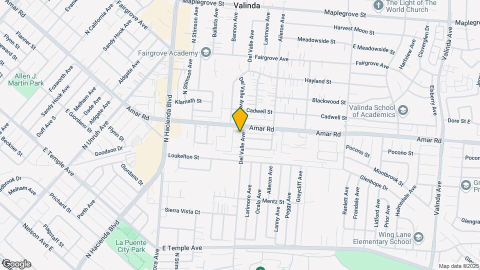 925-939 N Del Valle Ave Map and Location Details