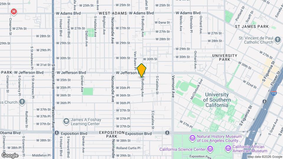 1253 W 35th St Map and Location Details