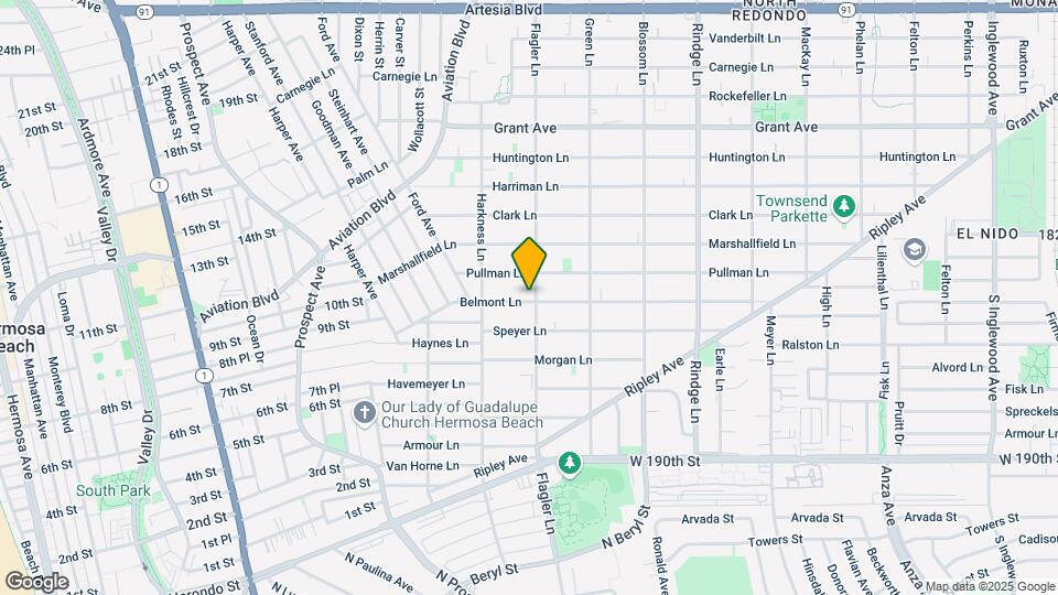 1821 Belmont Ln Map and Location Details