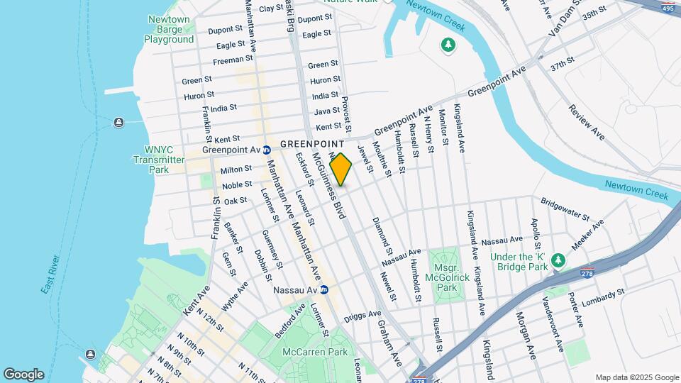 173 Meserole Ave Mapa y Detalles de la Ubicación