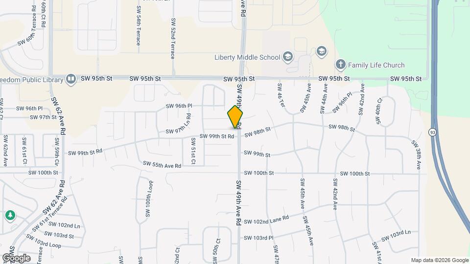 4942 SW 97th Ln Map and Location Details