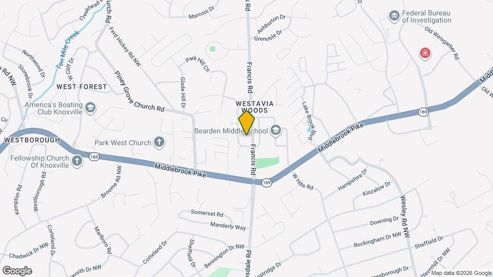 1005 Francis Rd Map and Location Details