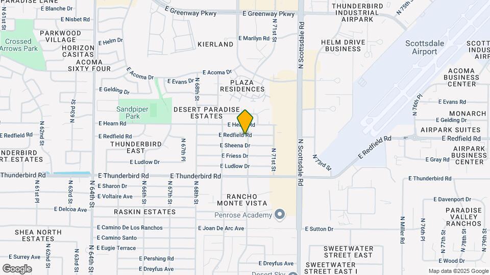 6943 E Redfield Rd Map and Location Details