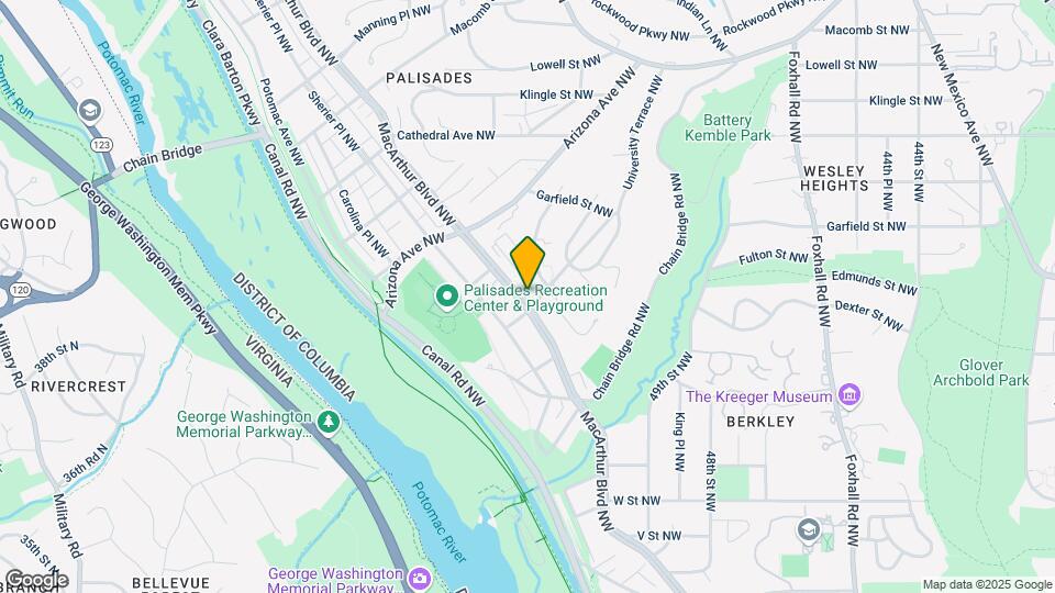 5107 MacArthur Blvd Map and Location Details