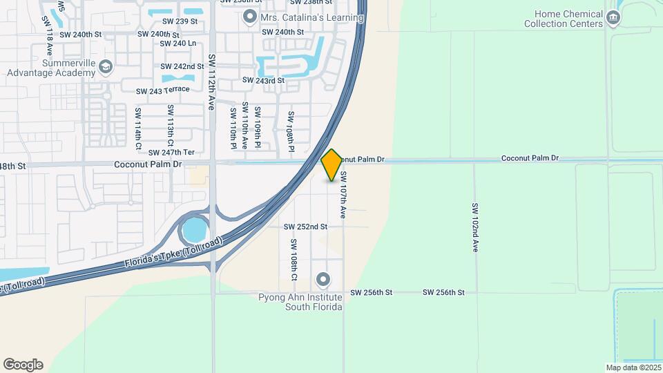 24961 SW 107th Ct Map and Location Details