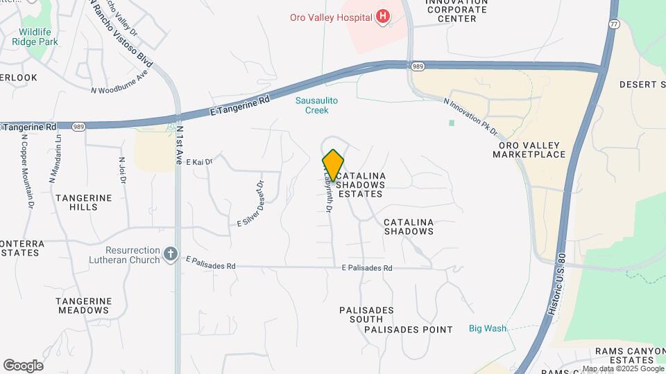 11832 N Labyrinth Dr Map and Location Details