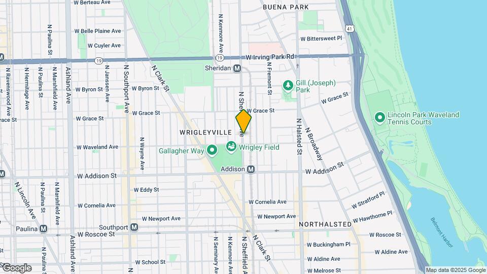 3722 N Sheffield Ave Map and Location Details