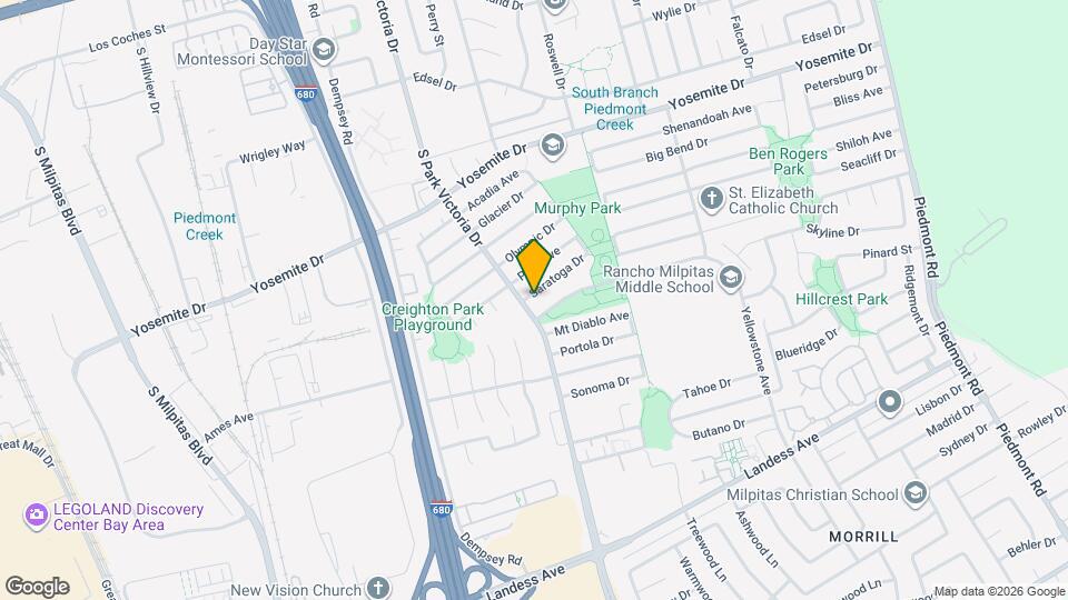 1396 Saratoga Dr Map and Location Details