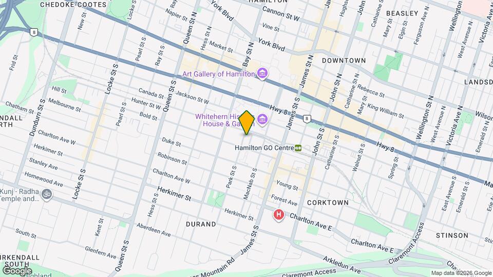 121 Park St S Map and Location Details