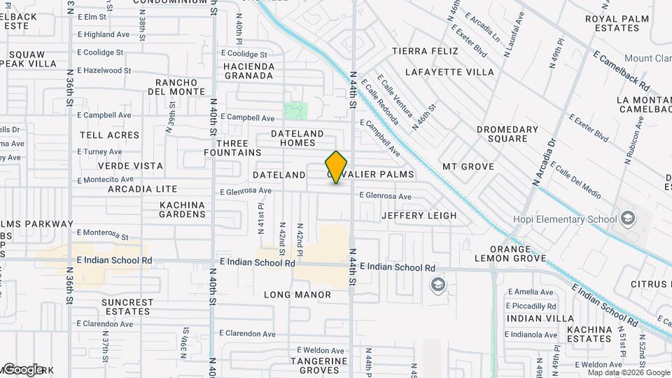 4326 E Glenrosa Ave Map and Location Details