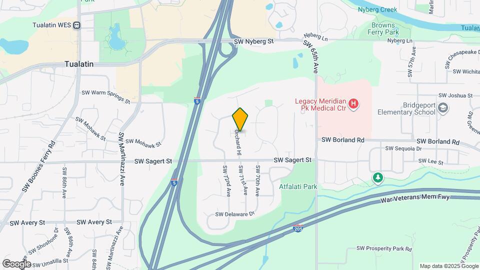 7129 SW Sagert St Map and Location Details