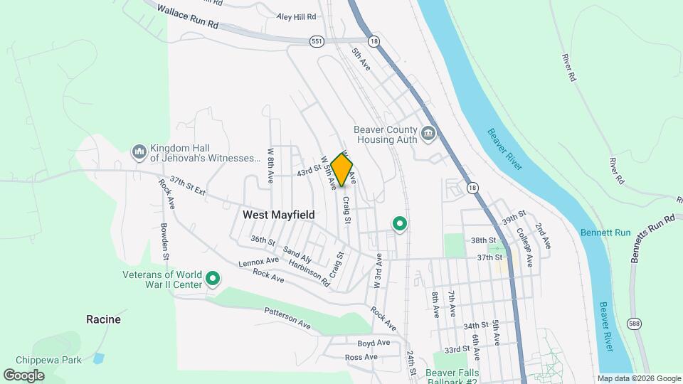 3768 W 5th Ave Map and Location Details