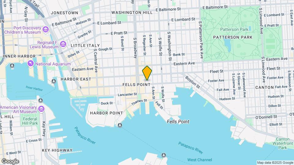 1722 Aliceanna St Map and Location Details