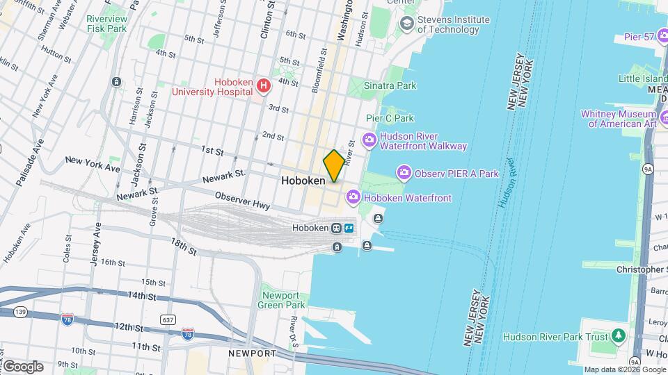 36-42 Newark St Mapa y Detalles de la Ubicación