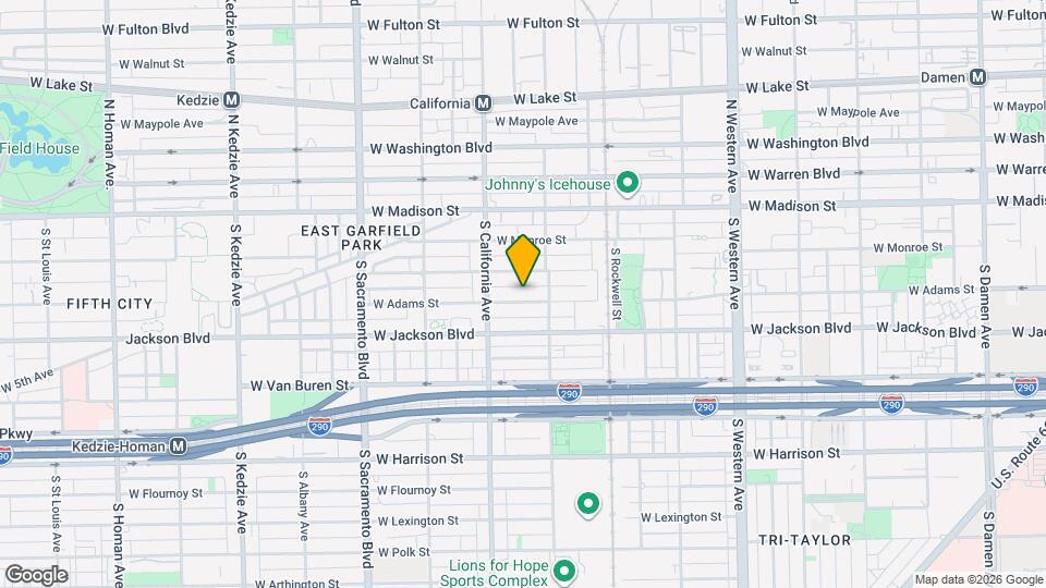 2726 W Adams St, Unit Apt 2 Map and Location Details