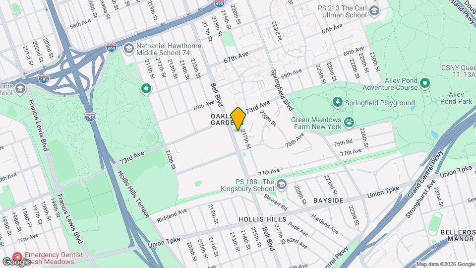 73-11 Bell Blvd Map and Location Details