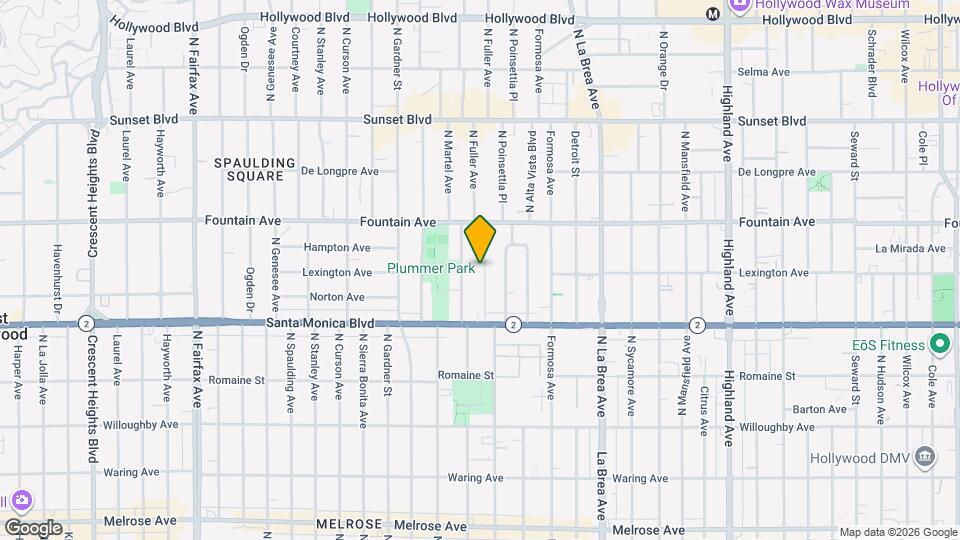 1207 Greenacre Ave Map and Location Details