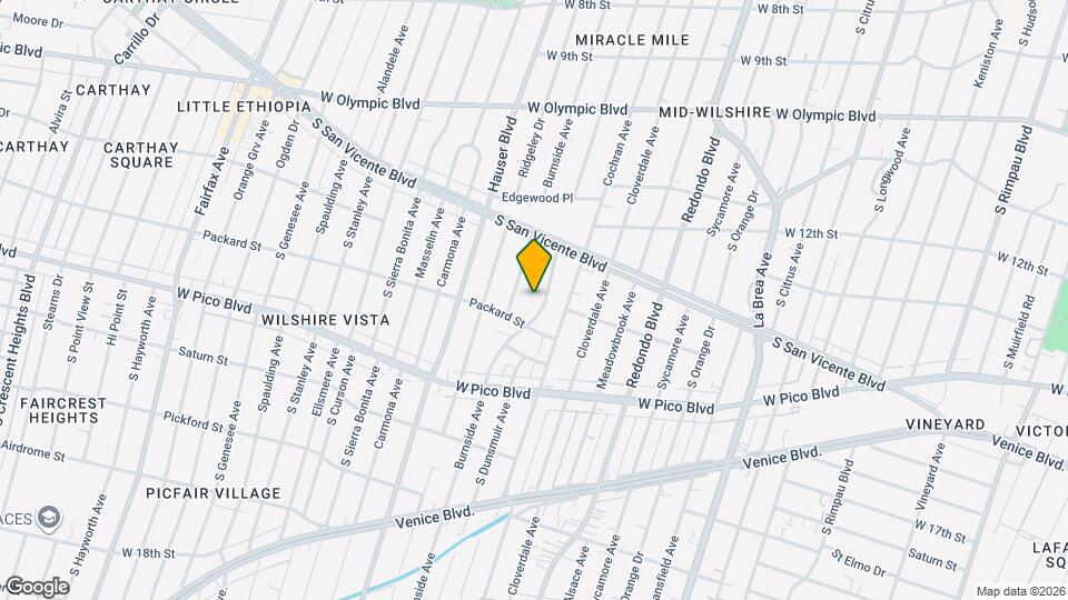 1267 S Dunsmuir Ave Map and Location Details