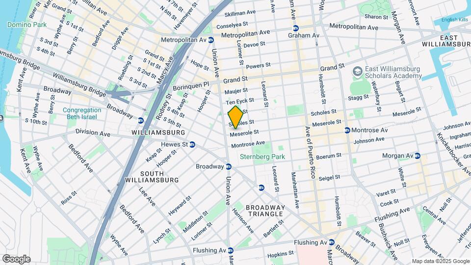 21 Meserole St Mapa y Detalles de la Ubicación
