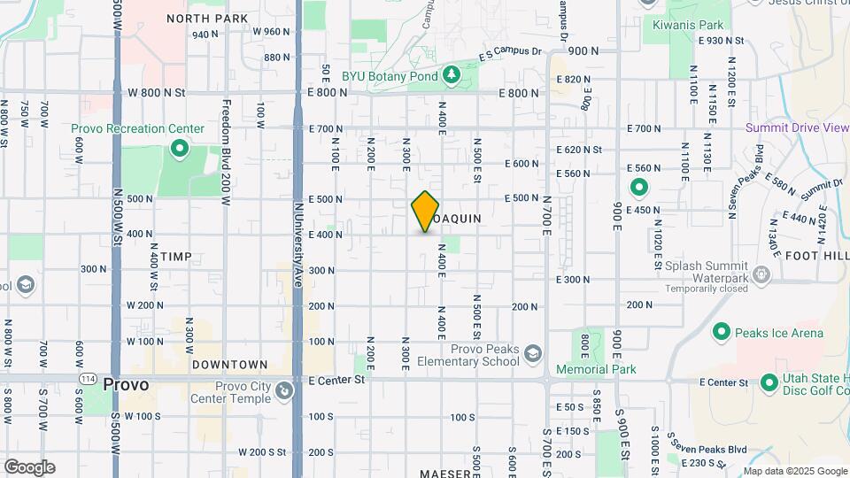 290 N 300 E, Unit 288 Map and Location Details