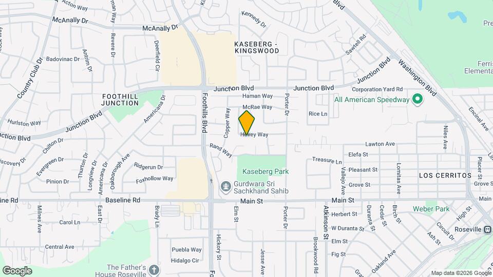 621 Hovey Way Map and Location Details