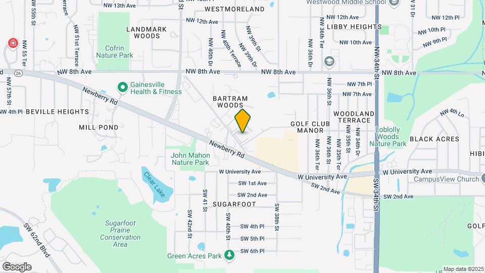 405 NW 39th Rd Map and Location Details