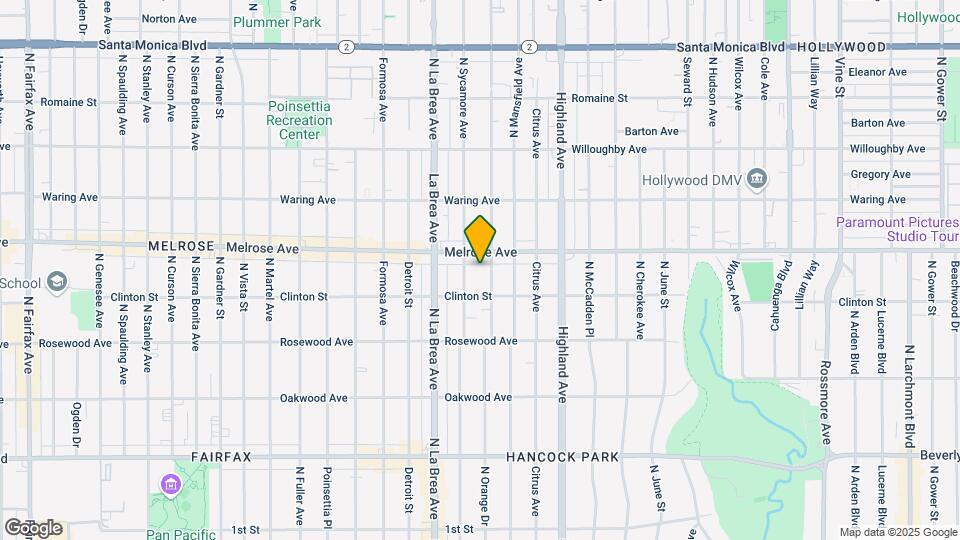 629 N Orange Dr Mapa y Detalles de la Ubicación
