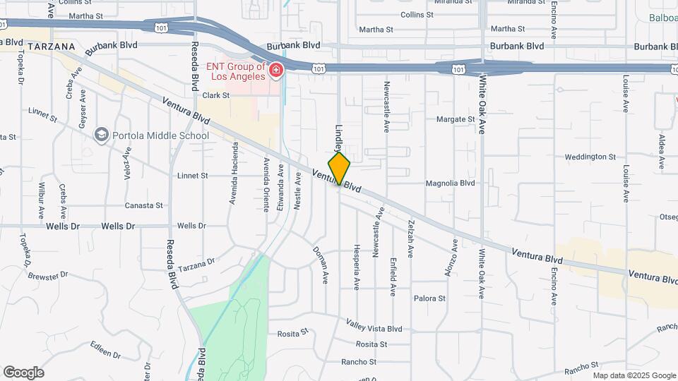 5193-5193 Lindley Ave Map and Location Details