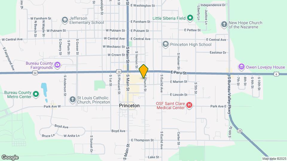 Princeton High Rise Map and Location Details