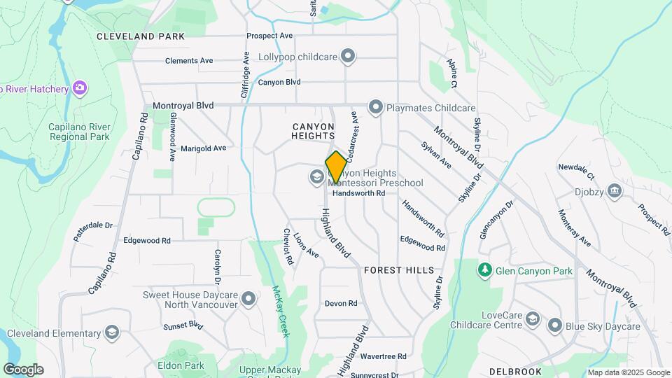 Spacious 2-Bedroom Basement Suite in Canyo Map and Location Details