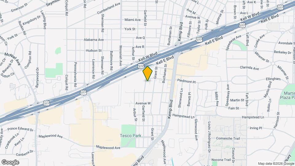 3107 Garfield St Map and Location Details